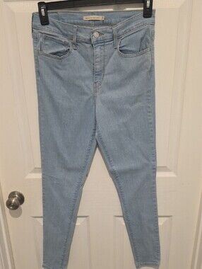 Women’s Light Blue Skinny High-Rise Jeans